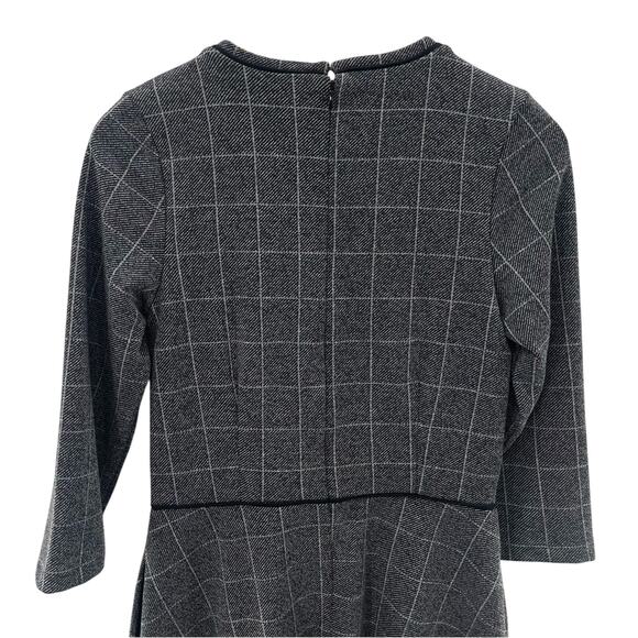 NWT Banana Republic Gray Windowpane 3/4 Sleeve
Scoop Neck Casual Dress Size 6 - Picture 6 of 11